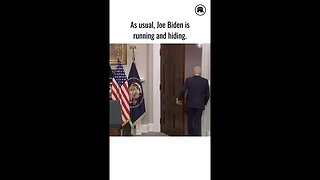 Joe Biden flees as reporters ask questions