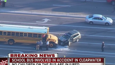 School bus involved in accident in Clearwater