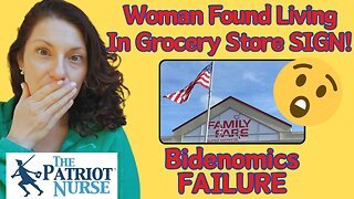 💥Shocking: Woman Found Living in Grocery Store Sign