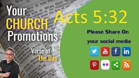 Acts 5:32 Your Verse For Today