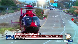 Patient airlifted from deadly Encinitas bluff collapse