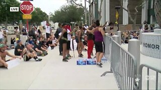 Peaceful protests continue in St Pete in the wake of George Floyd's death