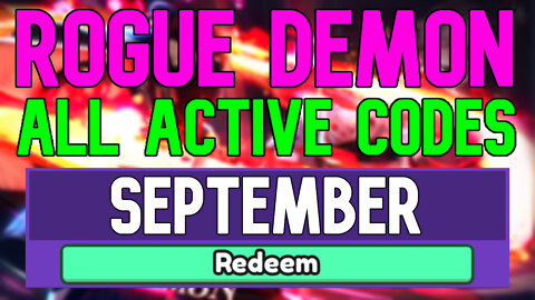 All New September 2022 Codes for ️Rogue Demon ROBLOX WORKING Rogue Demon Codes