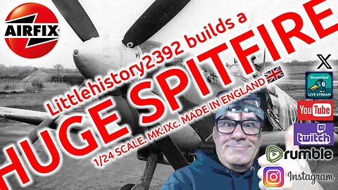 Huge 1/24 scale Airfix Spitfire Mk. IXc. Episode 18 #ww2 #aircraft #amazing #airfix