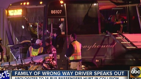 Wrong-way driver slams into Greyhound bus in Goodyear