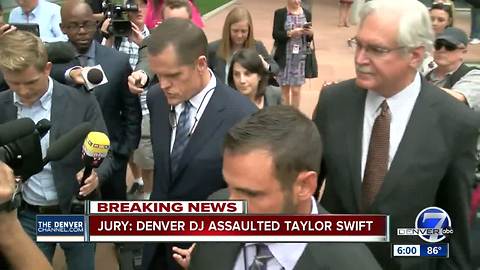 Jury: Denver DJ assaulted Taylor Swift
