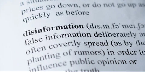 Disinformation misinformation