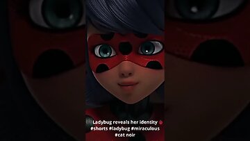 Ladybug reveals her identity #shorts #ladybug #miraculous #catnoir