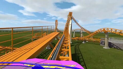 No Limits 2 - switch track coaster "The Triple Twist" (4K @ 60fps)