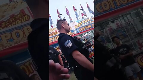Chicago cop try to arrest My Friend Mr Nice Guy For Wearing Proudboy Shirt With His Son at the Fair