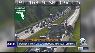 Fatal crash closes Florida Turnpike SB lanes in St. Lucie County