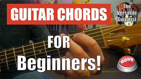 EASY Beginner Guitar Lesson + tutorial - ESSENTIAL guitar chords - in the keys of G, A, D, C, and E
