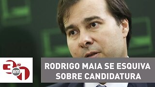 Ao Jornal da Manhã, Rodrigo Maia se esquiva sobre candidatura