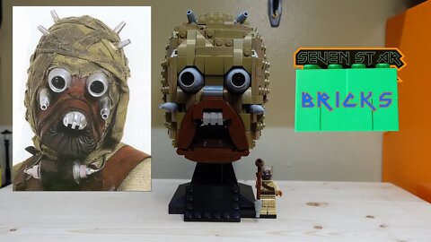 Tusken Raider Helmet - Lego Star Wars Helmet MOC with Alt Brand Bricks