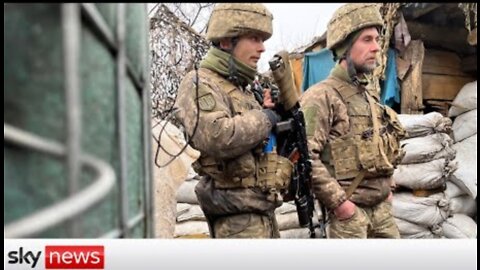 Ukraine Crisis: 'It's a little bit scary' - On the frontline with Ukrainian soldiers