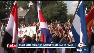 Indy students take part in International Day of Peace by leading a march