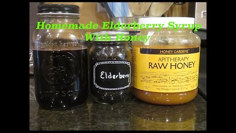 Homemade Elderberry Syrup with Honey
