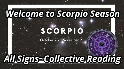 Welcome to Scorpio Season All Signs Collective Energy Reading