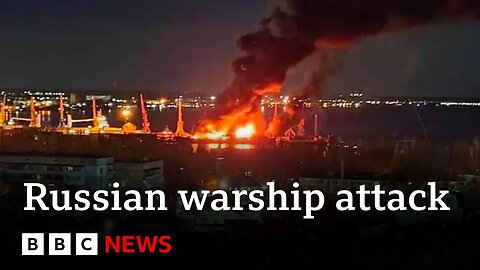Ukraine attacks Russian warship in Crimea | BBC News I #Russia #Ukraine #BlackSea #BBCNews