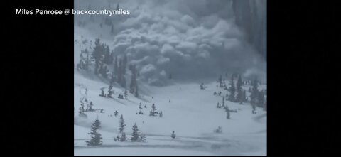 Massive avalanche in Utah caught on camera