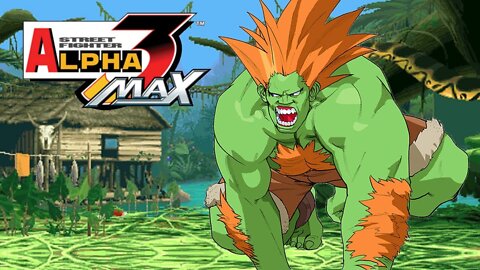 Street Fighter Alpha 3 Max [PSP] - Blanka Gameplay (Expert Mode)