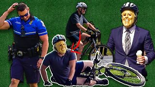 Biden Falls Off Bike Parody