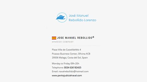 Jose Manuel Rebollido Lorenzo - Perito Judicial Ingeniero Naval