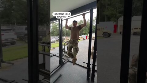 Soldier Destroyed on insane pull-up challenge 😅 #shorts
