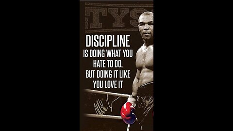 Mike Tyson talks about Discipline in life