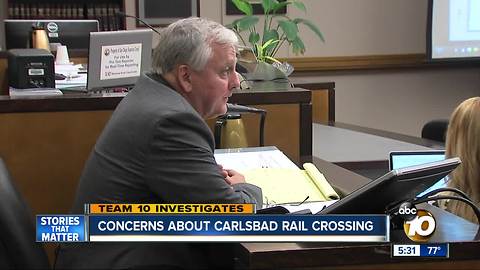 TEAM 10: concerns about Carlsbad rail crossing