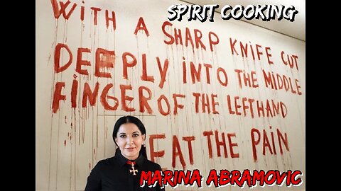 Spirit Cooking, Marina Abramović