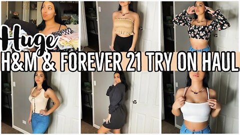 *HUGE* H&M & FOREVER 21 TRY ON CLOTHING HAUL 2021 | FOREVER 21 & H&M CLOTHING HAUL | ez tingz