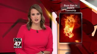 DeWitt Township burn ban