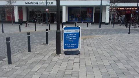 Mobile Vaccination Van in Crawley Town Centre: 6th March 2022