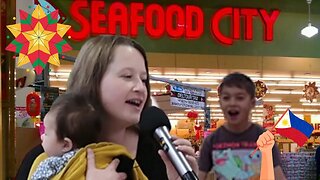 My American Wife SANG FILIPINO KARAOKE at the store!