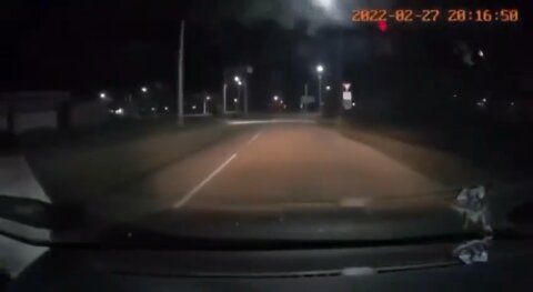 #HappeningNow : Terrifying Dashcam footage of a Russian rocket strike in #Cherkasy.