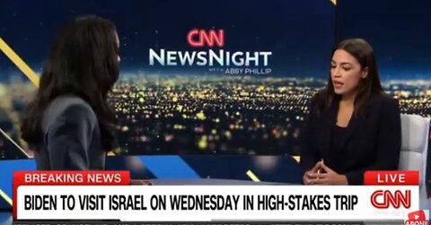 Rep AOC Discusses Israel-Palestine, House Speaker Fight On CNN NewsNight Show