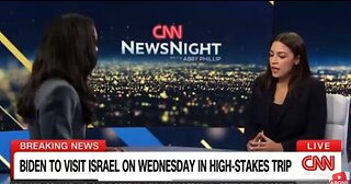 Rep AOC Discusses Israel-Palestine, House Speaker Fight On CNN NewsNight Show