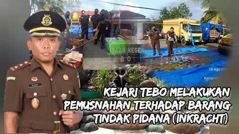 Kejari tebo melakukan pemusnahan terhadap Barang tindak pidana(inkracht) #pbasia_chanel