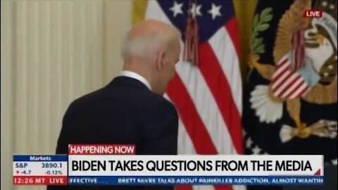 WATCH: Biden Wanders Away from Podium During Press Conference