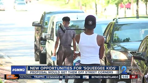 Baltimore Mayor is developing a $2 million plan for squeegee kids