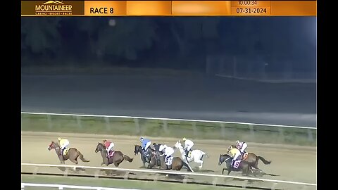 Night time racing at Mountaineer Park