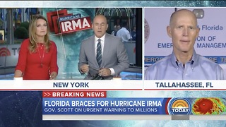 FL Gov Rick Scott Wants Floridians To Evacuate! Storm Is Unbelievable