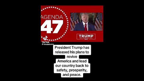 President Trump Agenda 47
