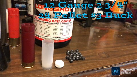 12 Gauge 2 3/4” 24 Pellet #3 Buck