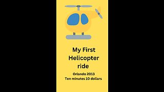 My first helicopter ride over Orlando Fl.