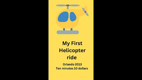 My first helicopter ride over Orlando Fl.