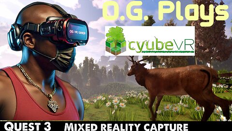 O.G. Plays CYUBE VR - Is this the best-looking VR Game? Mixed Reality Capture.