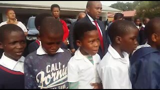 SOUTH AFRICA - Pretoria - Bheki Cele visits school (videos) (Q22)