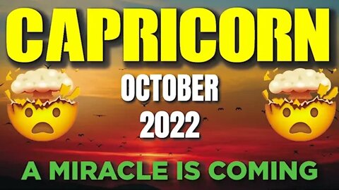 Capricorn ♑️ 🤯 A MIRACLE IS COMING🤯 Horoscope for Today OCTOBER 2022 ♑️ Capricorn tarot October 2022